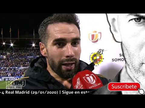 Declaraciones de CARVAJAL post Zaragoza 0-4 Real Madrid (29/01/2020)