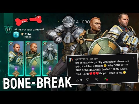 The STRONGEST LEGION Trio ? ☠️ Bone Breaking Team 🦴 Clad , Sarge and Jack  || Shadow Fight 4 Arena