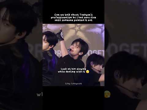 Taehyun&rsquo;s professionalism shined thru 🎙️ #taehyun #txt #tomorrow_x_together #professional #ytshorts