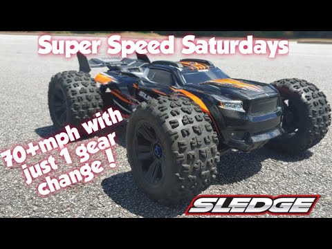 Super Speed Saturdays - Traxxas Sledge 6s VXL w/18t pinion.