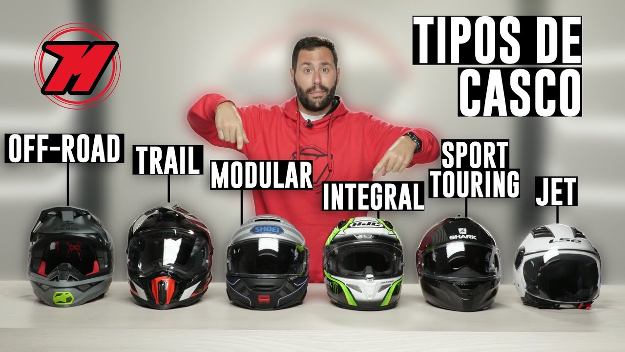 TIPOS DE CASCOS para MOTO. Características, diferencias y precio 🧐🚨#MotocardAcademy