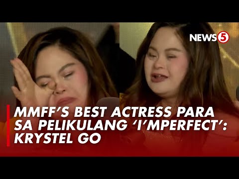 Krystel Go ng 'I'mPerfect,' itinanghal na Best Actress sa MMFF Gabi ng Parangal