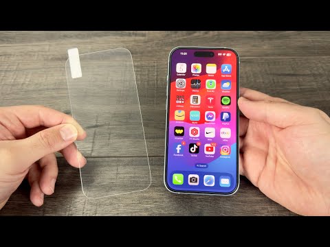 iPhone 15 (All Models) How To Install Glass Screen Protector, NO BUBBLES!