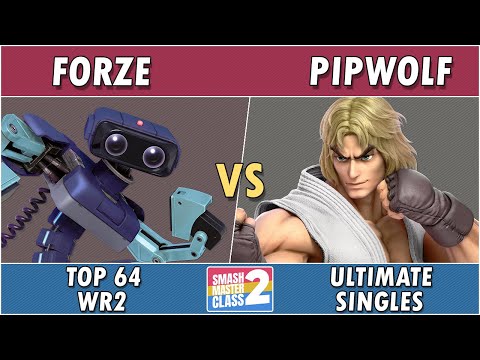 Smash Masterclass 2 - Forze (R.O.B.) vs Pipwolf (Ken, Kazuya) - Top64 WR2