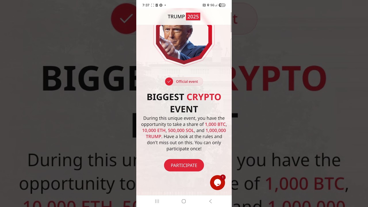 The QR Code website Donald Trump Talking about #btc #sol #eth #donaldtrump #qrcode