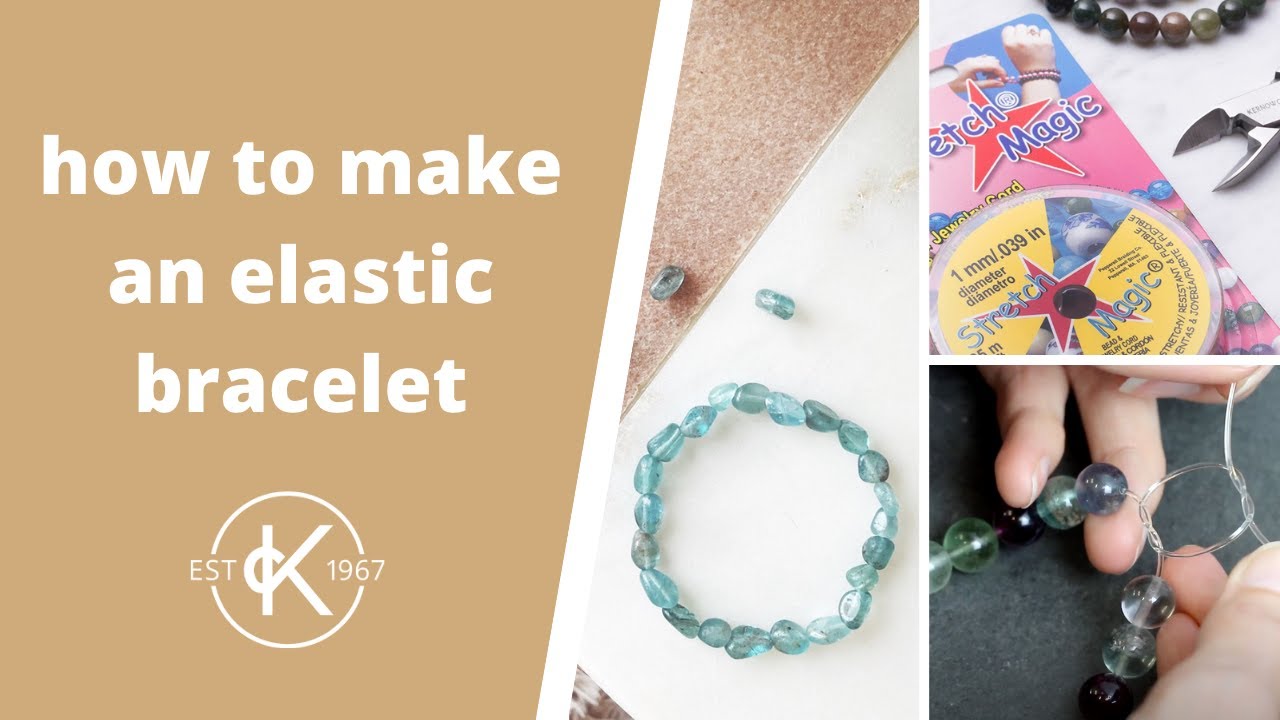 How To Make An Elastic Bracelet | Clear Stretch Magic | Kernowcraft