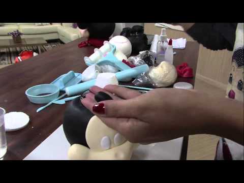 Mulher.com 26/04/2013 Bia Cravol - Biscuit porta biscoito do Mickey  Parte 2/2