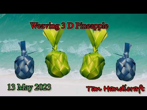 Tutorial ke 1257 - Tecendo Abacaxi 3D (Faixa de Cintagem)