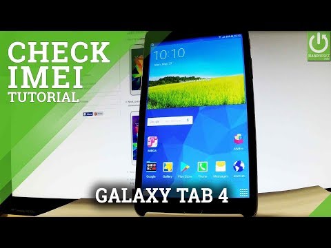 How to Check IMEI in SAMSUNG Galaxy Tab 4 - IMEI Info
