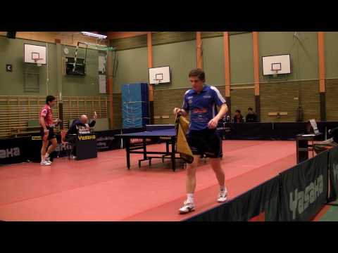 Mattias Översjö - Wang Jianfeng (2:a set), Mariedals IK - Halmstad BTK