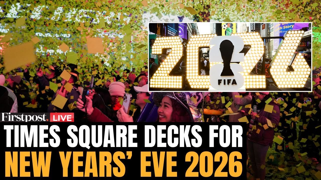 Times Square New Year 2026 LIVE: Numerals '2026' Arrive in NYC Times Square Ahead of NYE Celebration