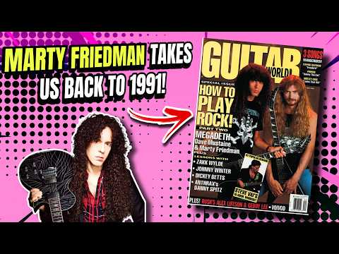 ‼️We revisit 1991 Guitar World Magazine with MARTY FRIEDMAN?! 🤯🙌🎸 | Megadeth | Jason Becker | Tech21