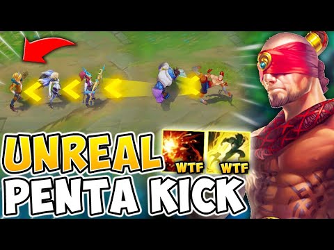 THE NASTIEST LEE SIN PLAY OF MY CAREER | INSANE PENTA KICK - League of Legends