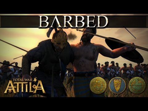 Total War Attila Mechanics - Burgundian Barbed Skirmishers - OP without AP ?