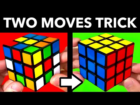 How to Solve A 3x3 Rubik’s Cube in 2 MOVES TRICK EXPOSED!