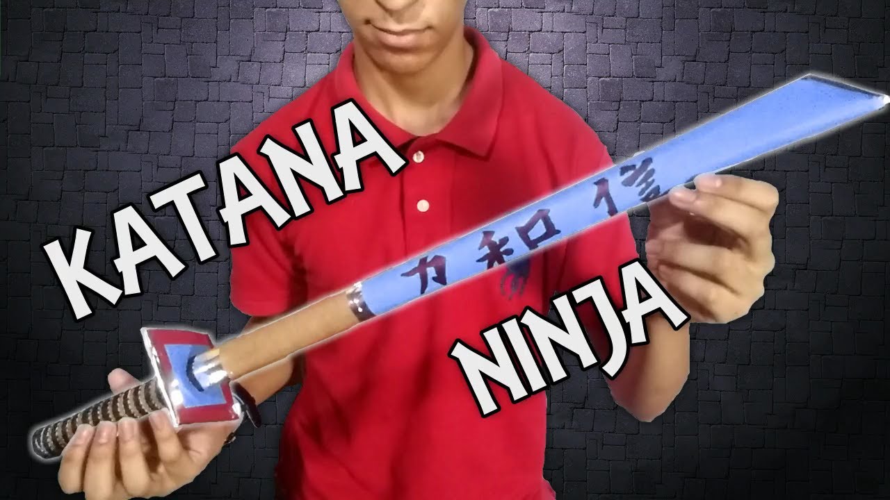 Como fazer uma KATANA de PAPEL (Espada Ninja) de PAPEL