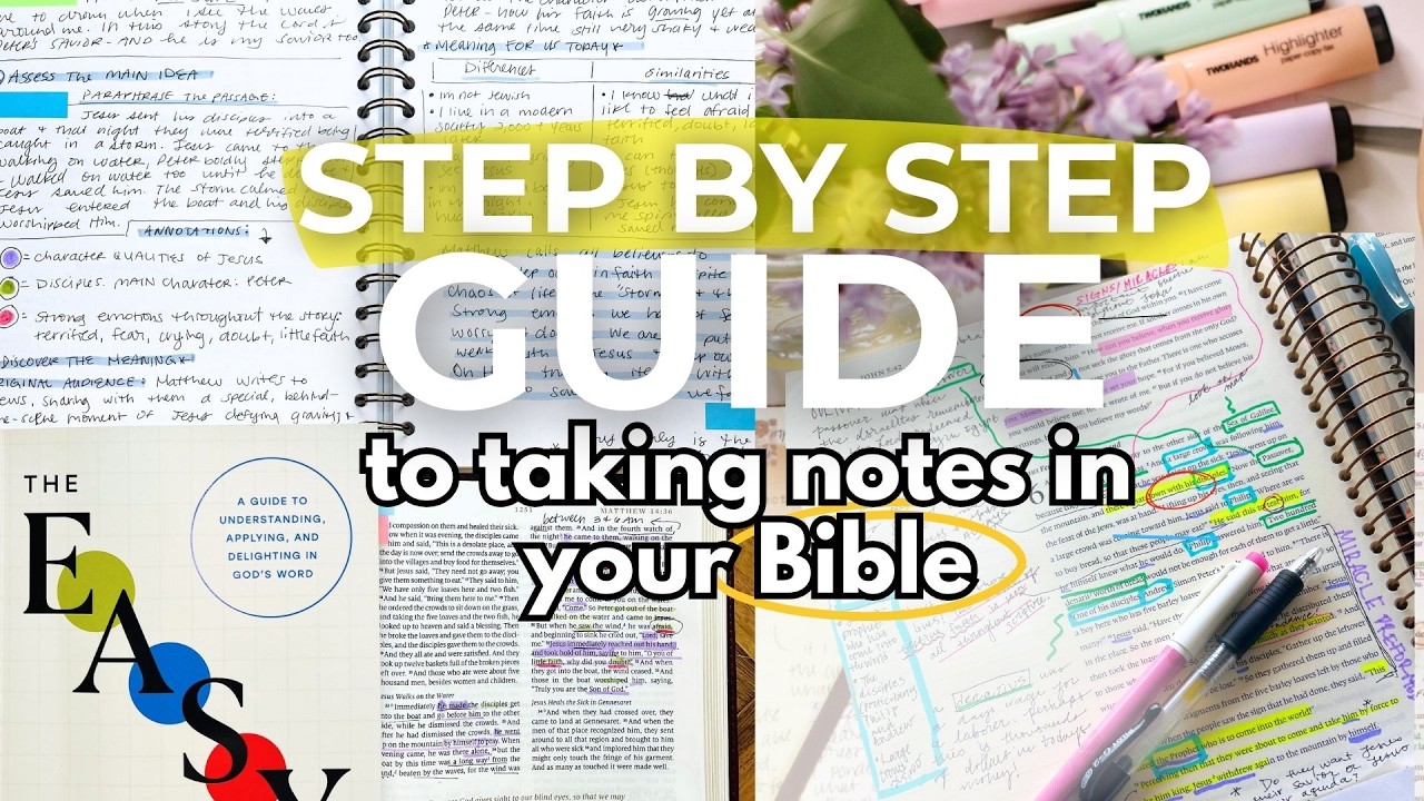 How to Take Notes in the Bible! Step by Step