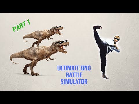 NO WAY!! one chuck norris vs 10,000 t-rex's l ultimate epic battle simulator