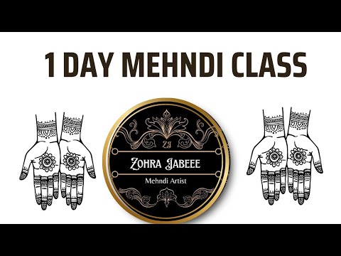 Free 1 Day Mehndi Class+Free certificate|Topic : Basic Knowledge Basic Mehndi Tutorial for beginners