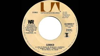 1976 HITS ARCHIVE: Summer - War (stereo 45 single version--#1 A/C)