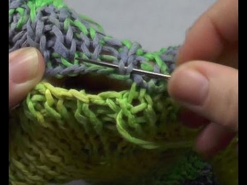 Knitting - slip stitch in rib pattern