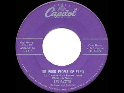 1956 HITS ARCHIVE: The Poor People Of Paris - Les Baxter (a #1 record)