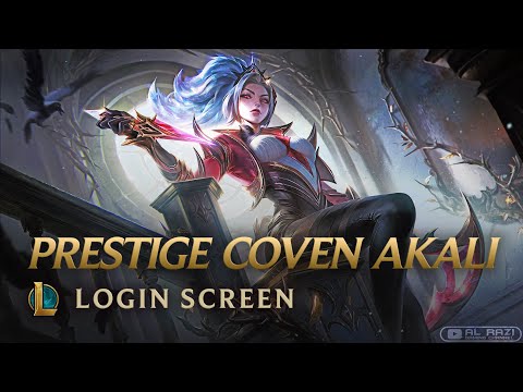 Prestige Coven Akali | Login Screen - League of Legends [4K 60fps Animated Splash Art]