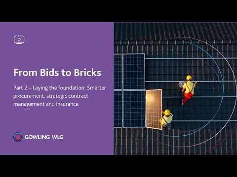 From Bids to Bricks Part 2 – Laying the foundation