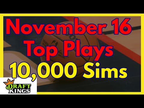 Top November 16 NBA DFS Plays based on 10,000 Simulations in Excel