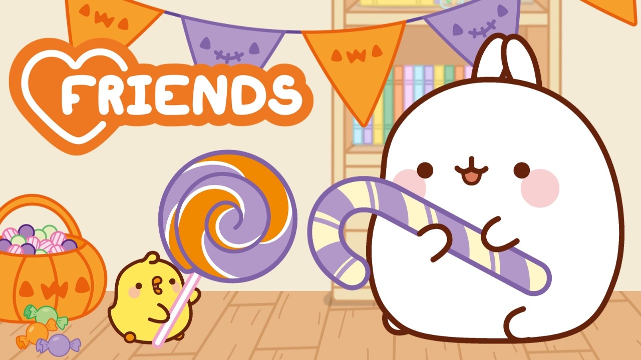 Molang Tries Spooky Halloween Candy! 👻🍭 Candy Challenge