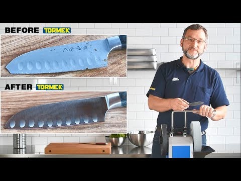 Restoring a broken Japanese Kitchen Knife with Tormek T-8