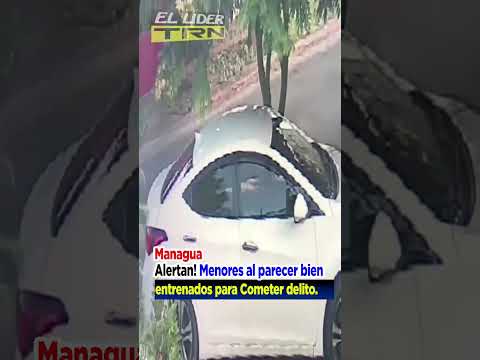 Managua -Ciudad Sandino;  Cámara los capto Robando en los carros