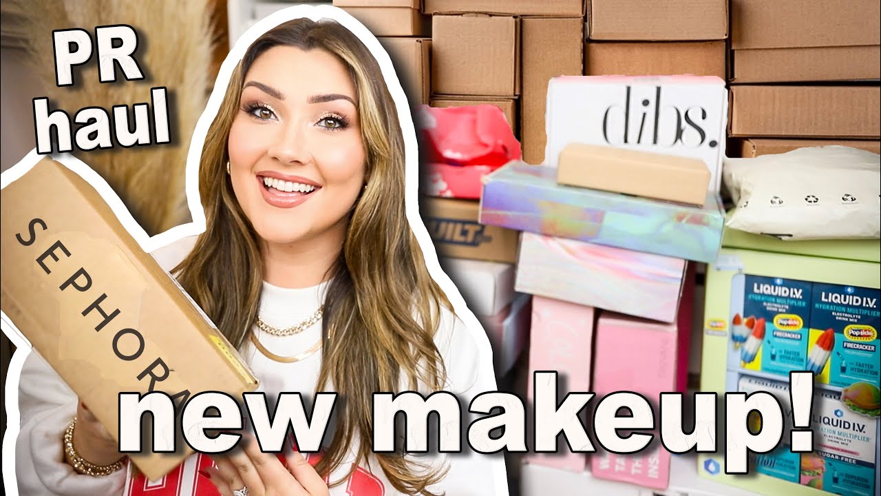 *HUGE* PR UNBOXING + SEPHORA HAUL 🖤💄📦 #MAKEUPHAUL