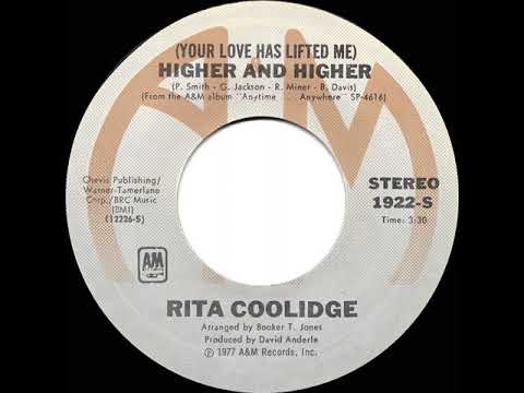 1977 HITS ARCHIVE: (Your Love Has Lifted Me) Higher And Higher - Rita Coolidge (#1 record-stereo 45)