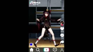 【原神MMD】シャッふーたおダンス【胡桃】　#shorts