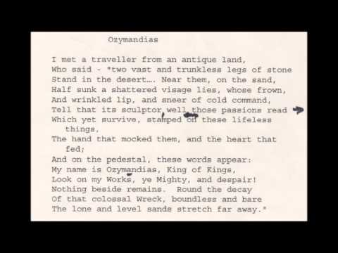 Ozymandias (read by Richard Attenborough)