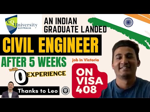 AN INDIAN CIVIL ENGINEER STUDENT ON 408 VISA HAVING NO LOCAL EXPERIENCE LANDED JOB IN ONLY 5 WEEKS