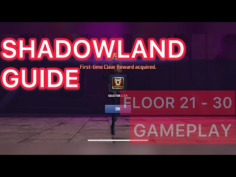 [SHADOWLAND GUIDE] FLOOR 21 - 30 GAMEPLAY