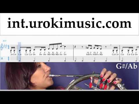 French Horn lessons Avril Lavigne Nicki Minaj - Dumb Blonde Sheet Music Tutorial um-a-n352