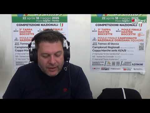 Minoccheri Iuri VS Ricci Daniele - Campionato Italiano Master Boccette - Fermo 24/25