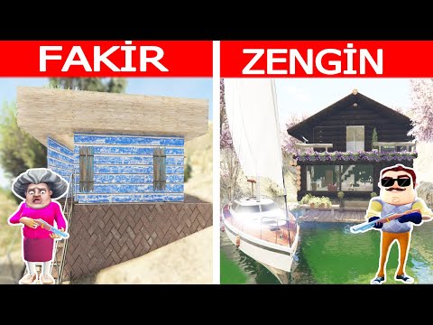 TROLL TEACHER POOR VS HELLO NEIGHBORHOOD RICH HOUSE GTA 5 Series