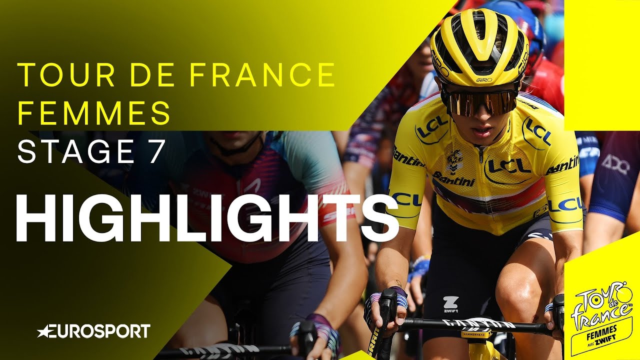 WHAT A CLIMB! 😮 | Tour de France Femmes Stage 7 Highlights | Eurosport Cycling