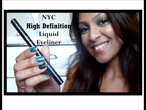 NYC High Definition Liquid Eyeliner Review! + Swatch Video