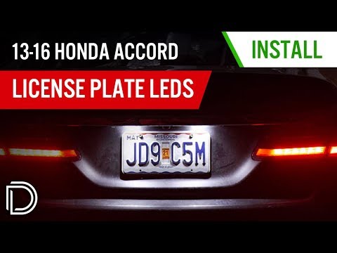 How to Install 2013-2016 Honda Accord License Plate LEDs | Diode Dynamics