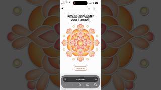 Create your rangoli
