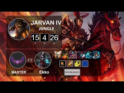 Jungle Jarvan IV vs Ekko - LOL EUW Master Season 12 Patch 12.3