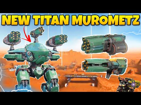 🔥 NEW TITAN MUROMETZ GAMEPLAY WITH TITAN VORTEX BULAVA & KISTEN || WAR ROBOTS TEST SERVER ||