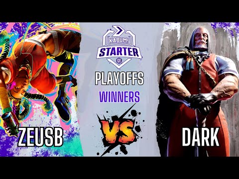 SF6 👊 Zeusb (Kimberly) vs Dark (JP) 👊 KaBuM! Starter SF6 - Playoffs - Winners Quarter-Finals