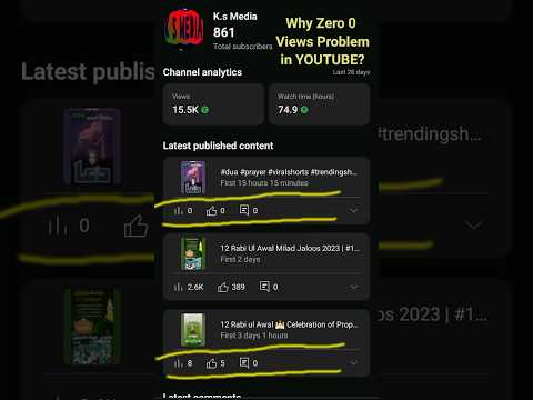 YouTube Shorts 0 Views Problem | Shorts 0 Views Problem | #viral #shorts #trending