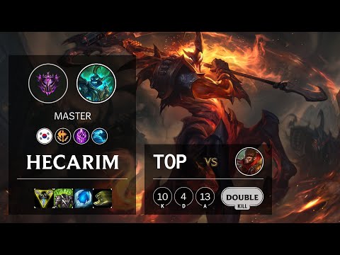 Hecarim Top vs Wukong - KR Master Patch 10.14